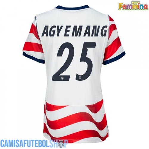 Camisa de time de futebol Estados Unidos Patrick Agyemang #25 Replicas 1º Equipamento Feminina Mundo 2026 Manga Curta